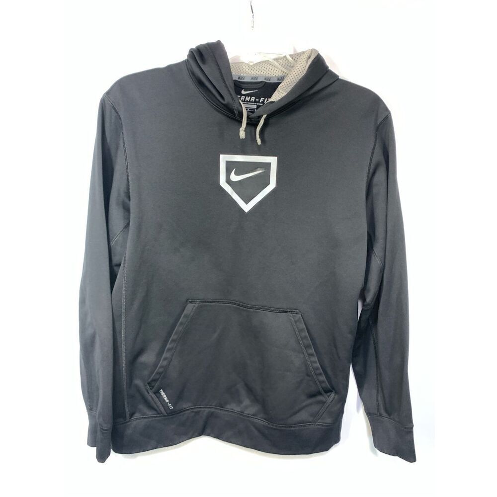 Nike Men's Black Therma-Fit Pull-Over High Neck Hoodie Size Medium